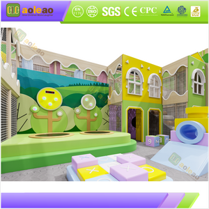 meadow soft play area with activity wall