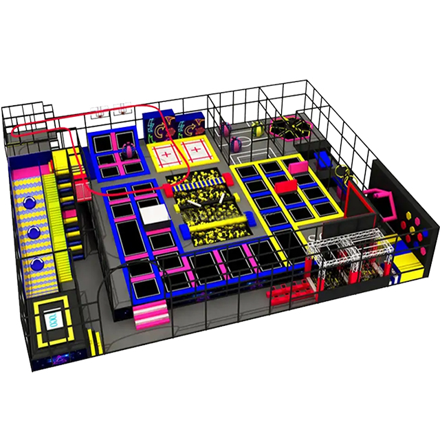 Large indoor trampoline park