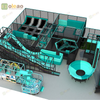  Kids Indoor Trampoline Park with Slide, Ball Pit, and Climbing Wall