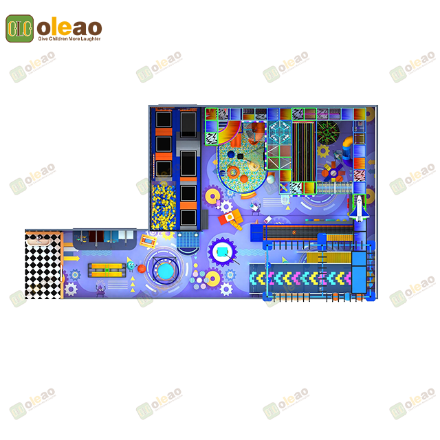 All-in-One Indoor Playground Systems – Trampoline, Slide & Climbing