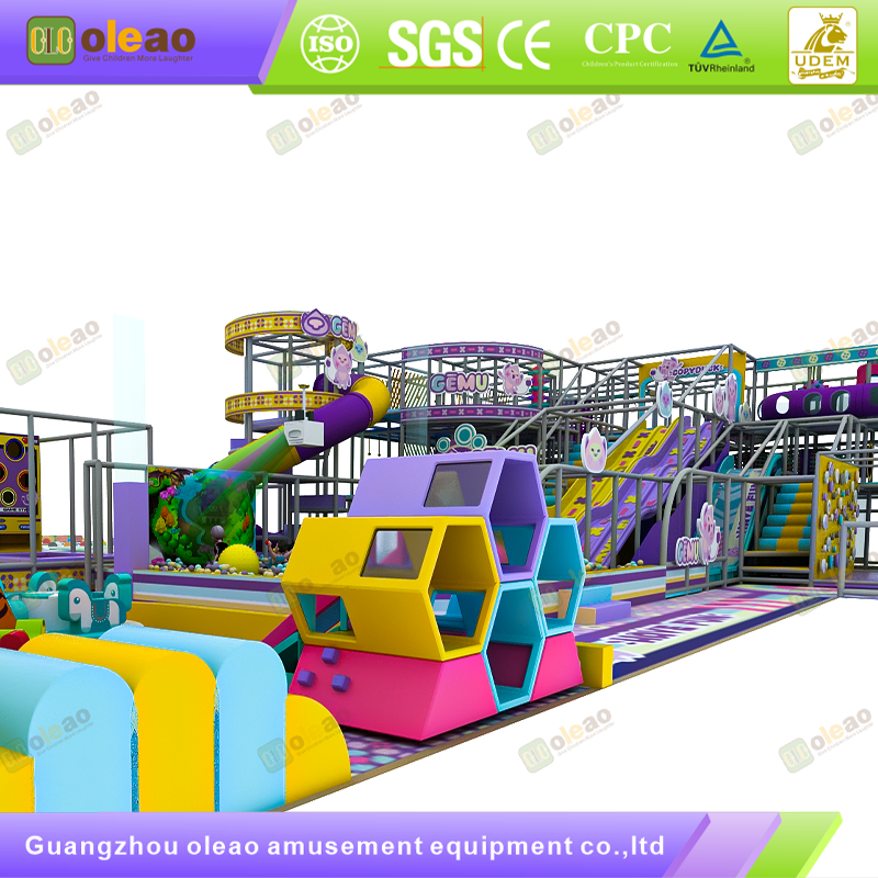 Indoor Playground Equipment Soft Play Toddler Climbing Kids Adventure Park (Slide & Ball Pit & Climb Combo)