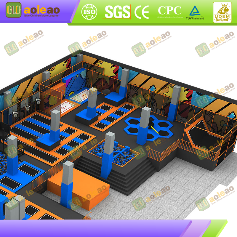 Trampoline Park – Balance-Improving Zone – Kids Adventure Park for Little Athletes