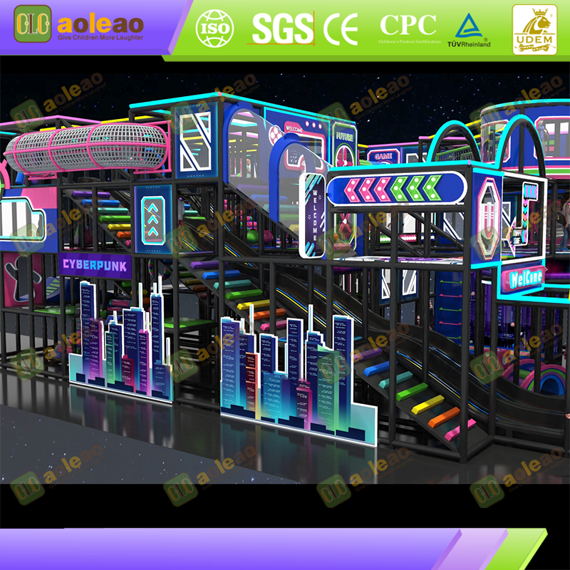 Interactive Light & Shadow Slide - Dynamic Projection + Sound Trigger - For Mall Atrium - Boosts Foot Traffic & Dwell Time