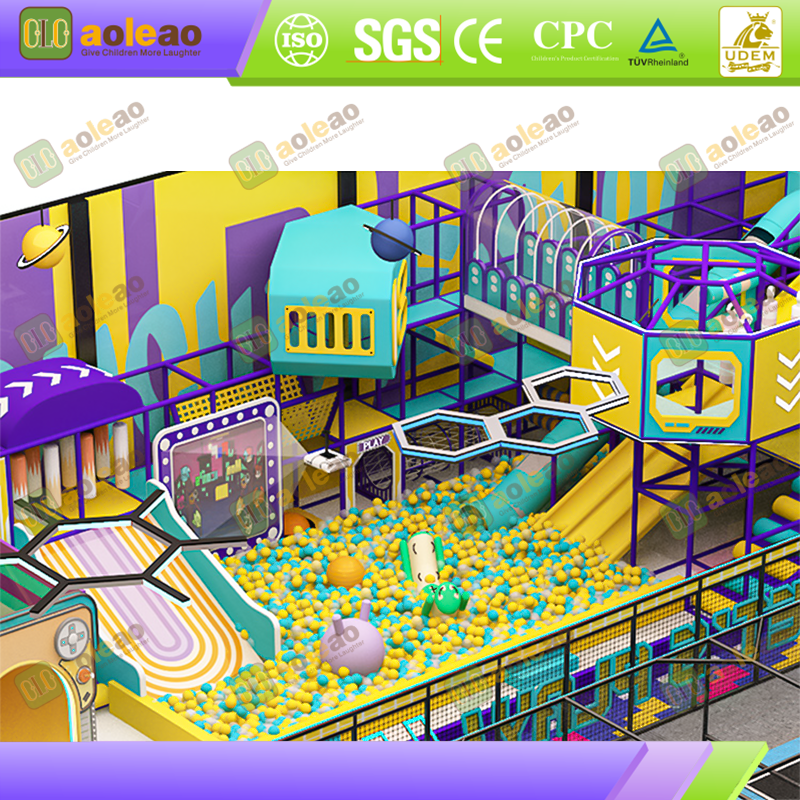 Commercial Naughty Castle - Maze + Ball Pit + Slide Integrated - Core Facility for Indoor Playground - Custom Size for Venue