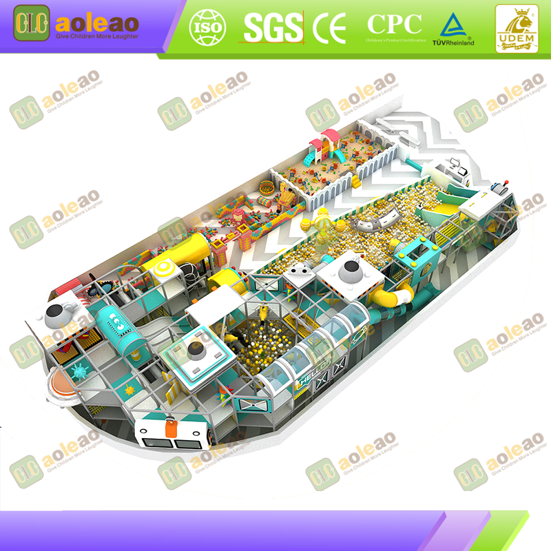 Tech-Themed Naughty Castle - For Commercial Complex Play Zone - Stimulates Kids' Interest in Science