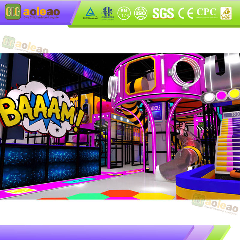 Indoor Anti-Slip Naughty Castle Anti-Slip Floor Design Indoor Play Area Safe No Slipping