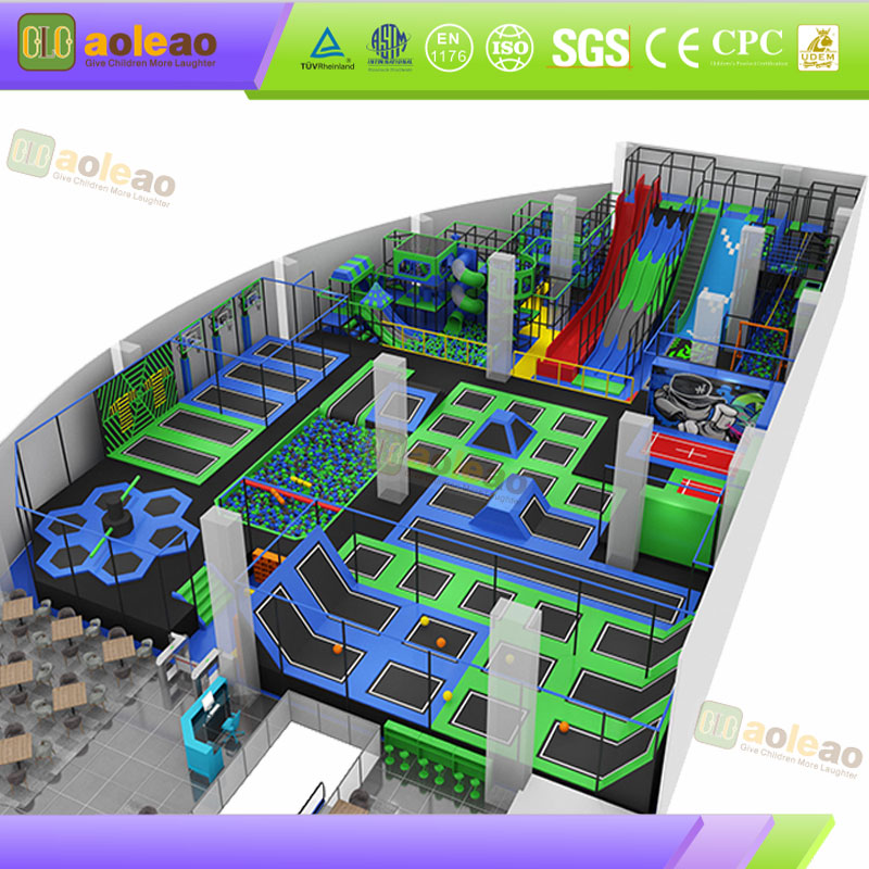 Devil Slide Trampoline High Drop Design Internet-Famous Venues Visual Shock Attract Visitors