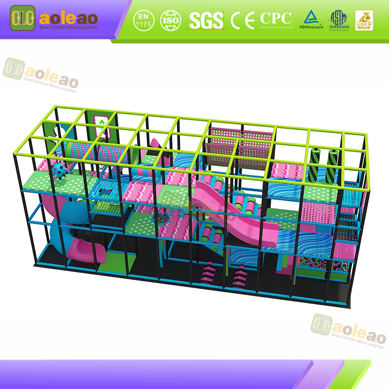 Small Playground Slide Maze Park, Indoor Playground, Durable & Easy Maintenance