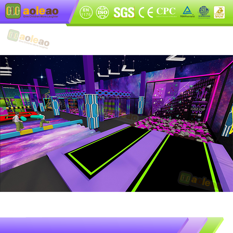 Commercial Trampoline Thickened Spring High Elasticity Indoor Trampoline Park Strong Load-Bearing Durable