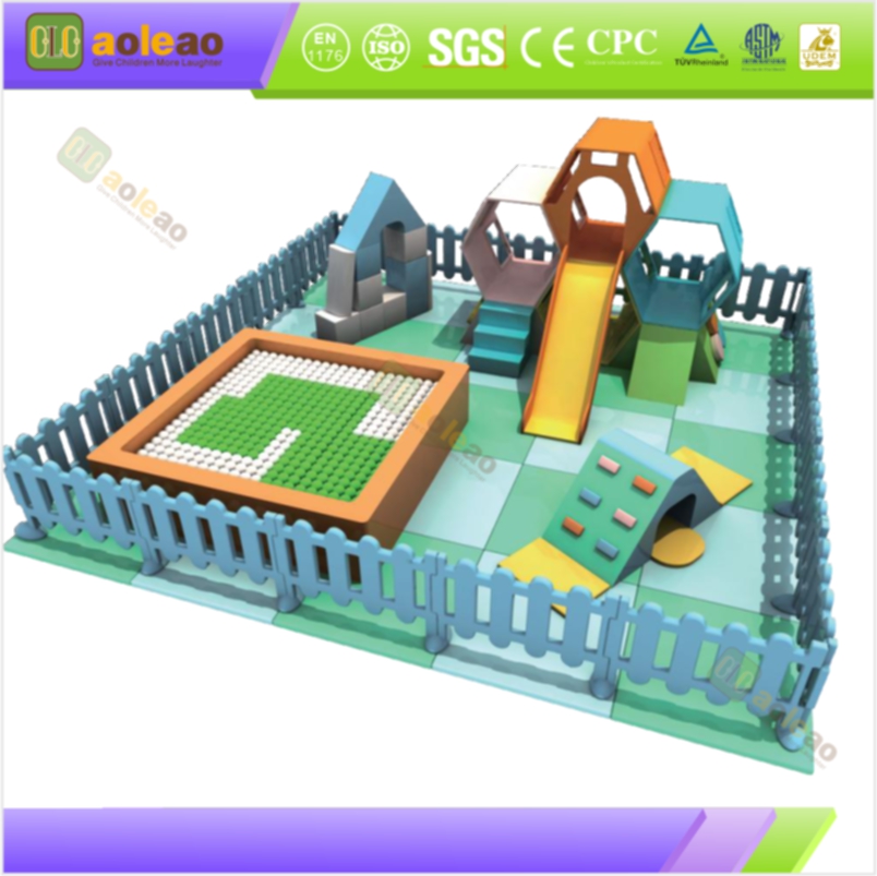 Soft Play Slide - Fully Padded Curved Surface - Indoor Playground Mini Slide - Anti-fall, Non-slip & Kid-safe | Aoleao