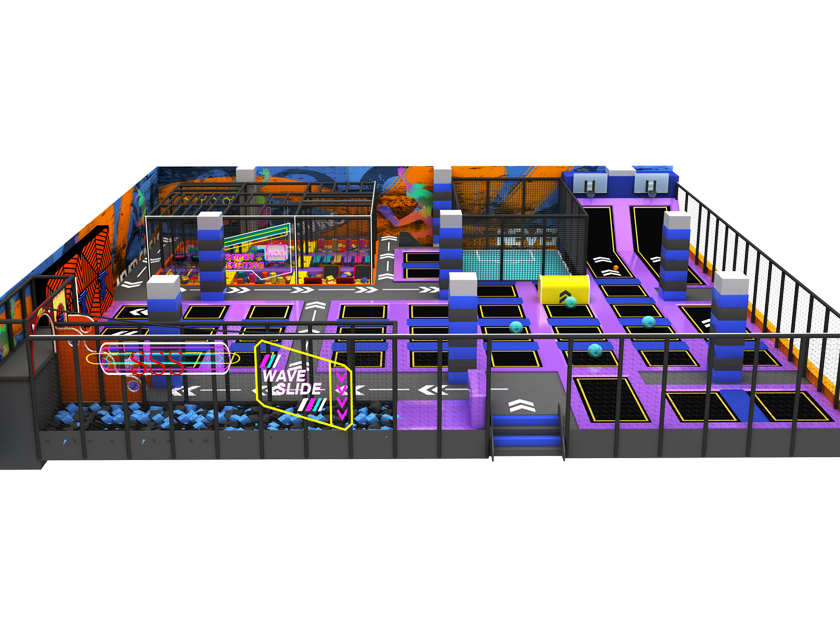 Equipo de diversión de trampolín grande
