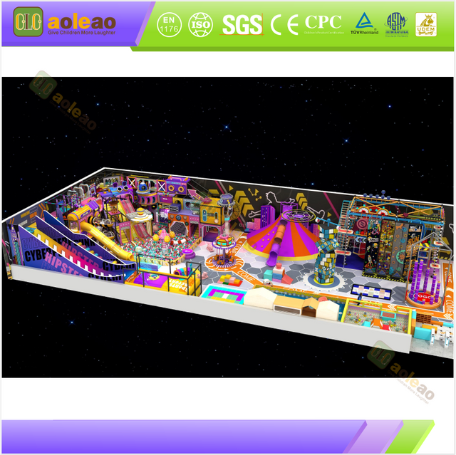 cyber space indoor playground full layout