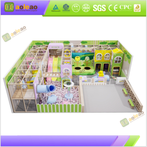 pastel town commercial indoor playground equipment layout