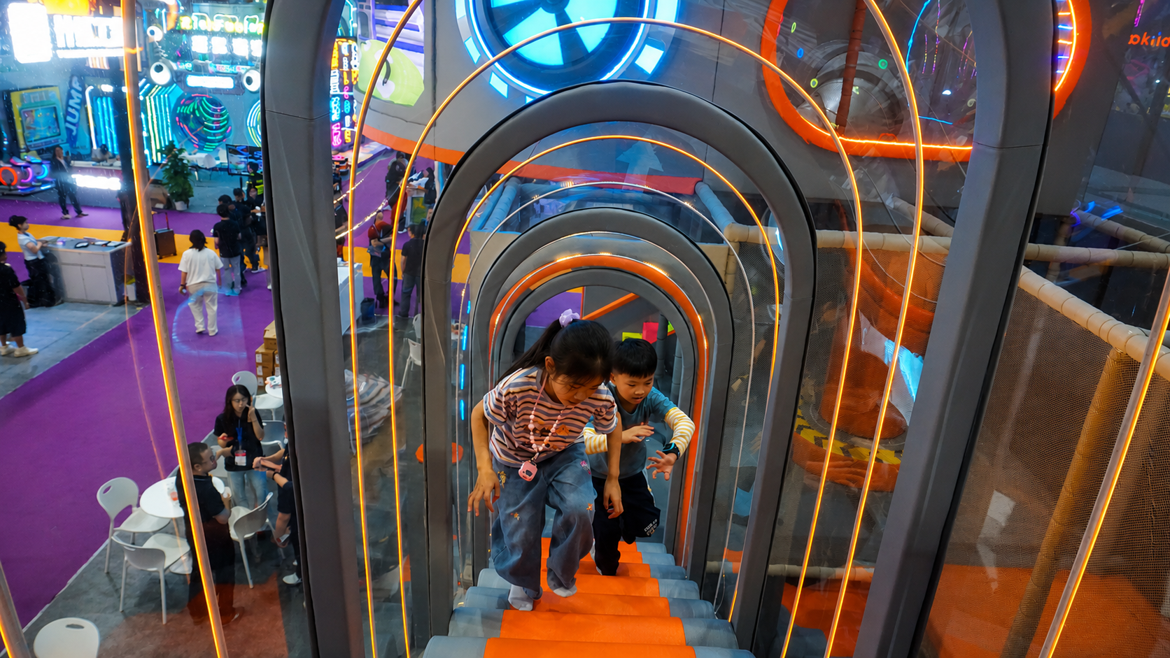 Commercial indoor playground display