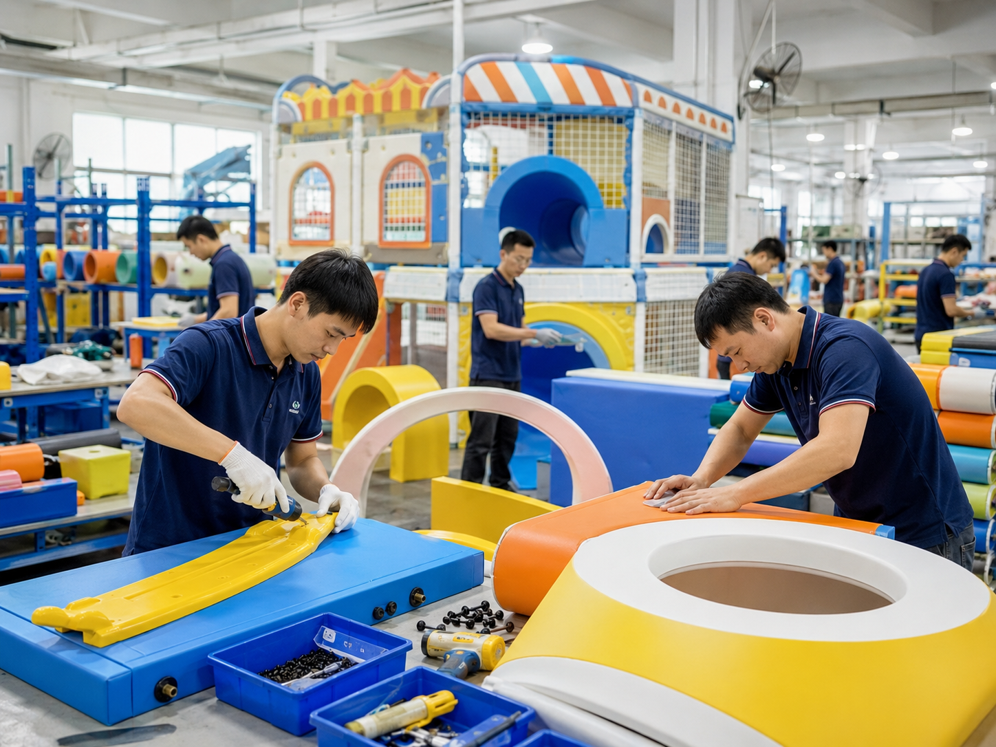 Indoor playground equipment production