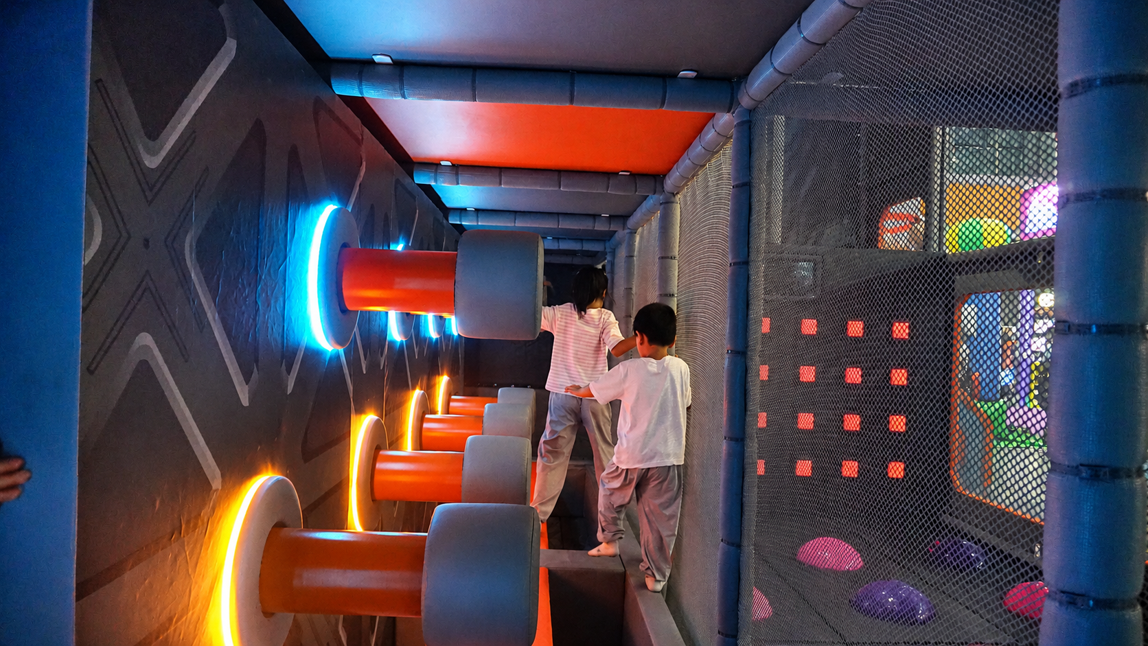 Indoor playground equipment product display