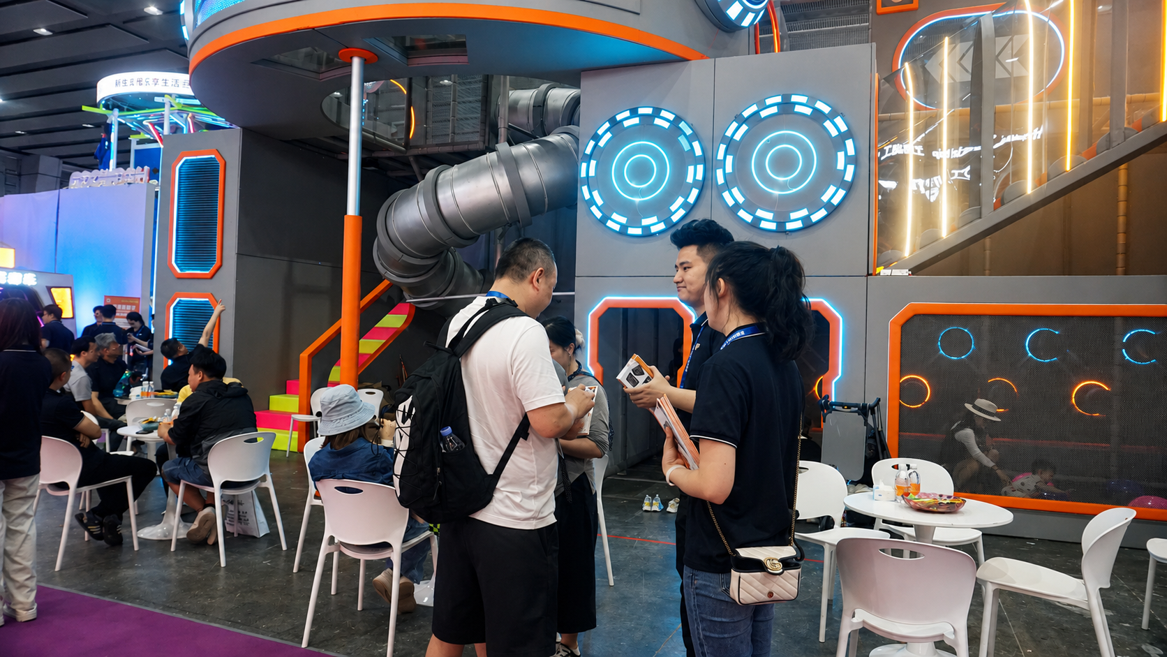 Aoleao indoor playground equipment booth at 2026 Asia Amusement Expo