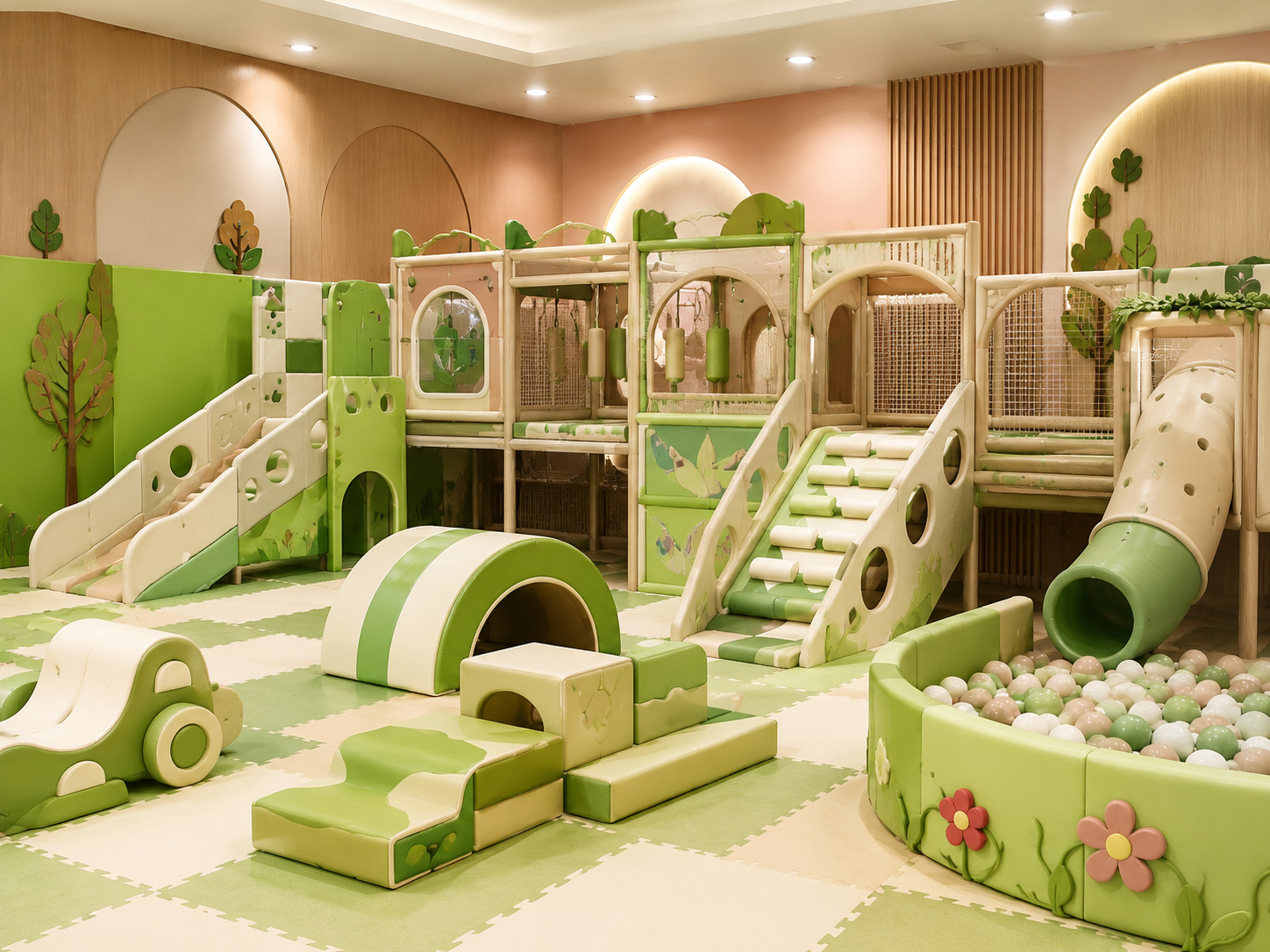 Small indoor playground play area