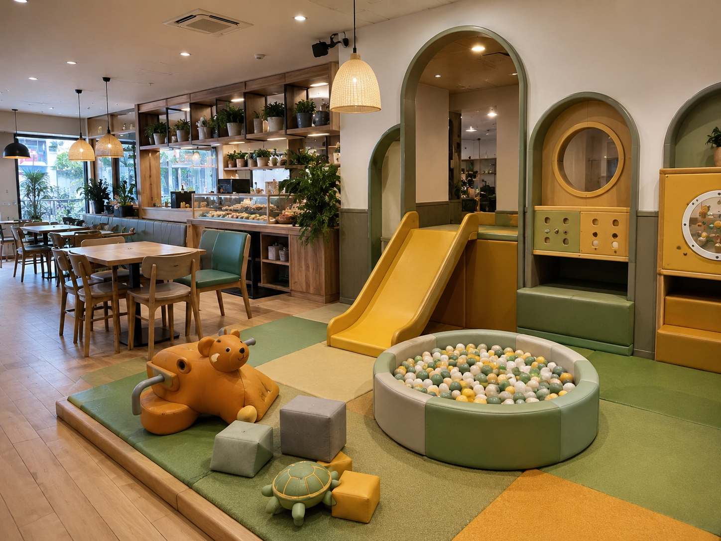 300-500sqm compact indoor play area