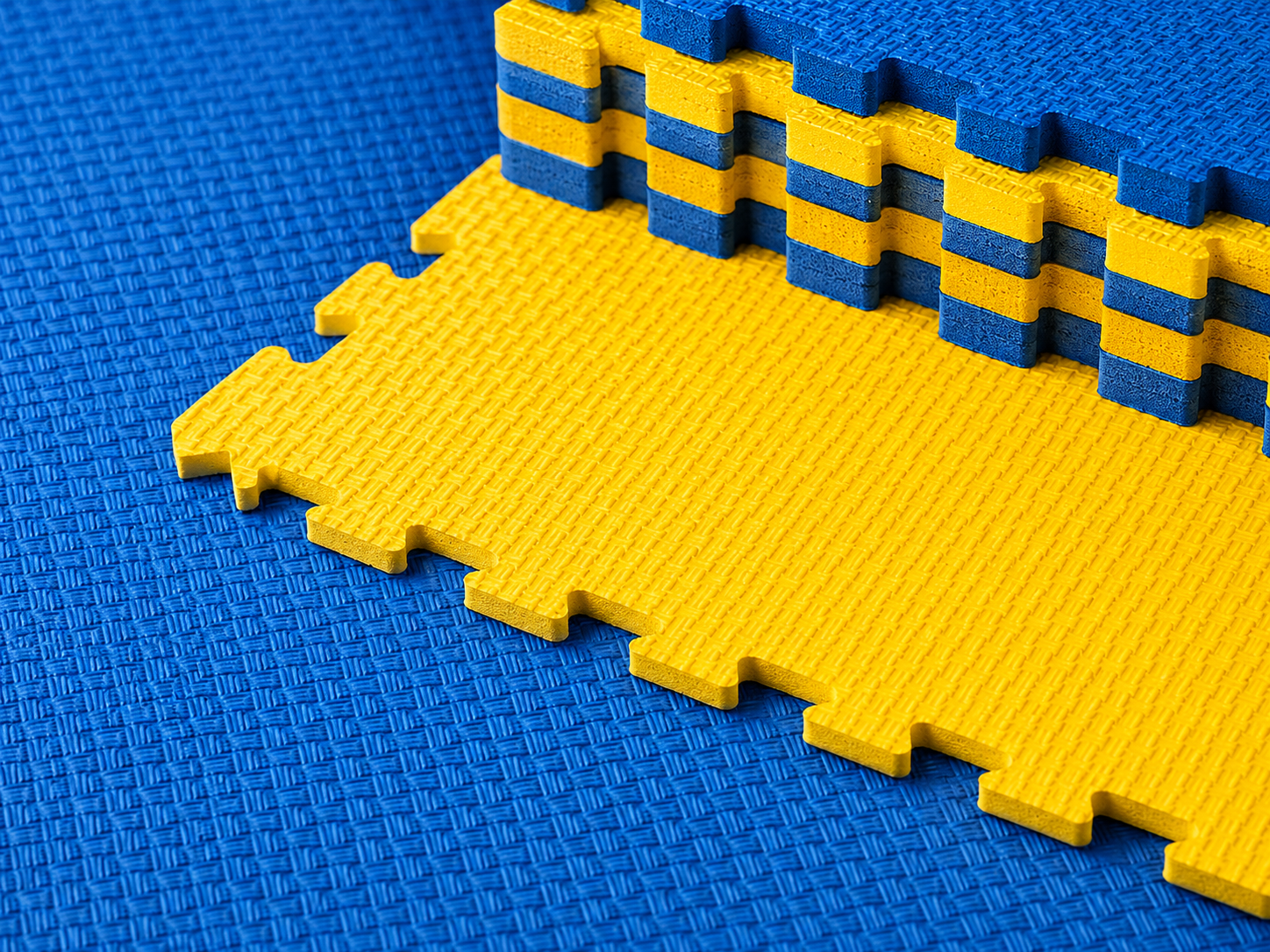 High density foam padding for indoor playground