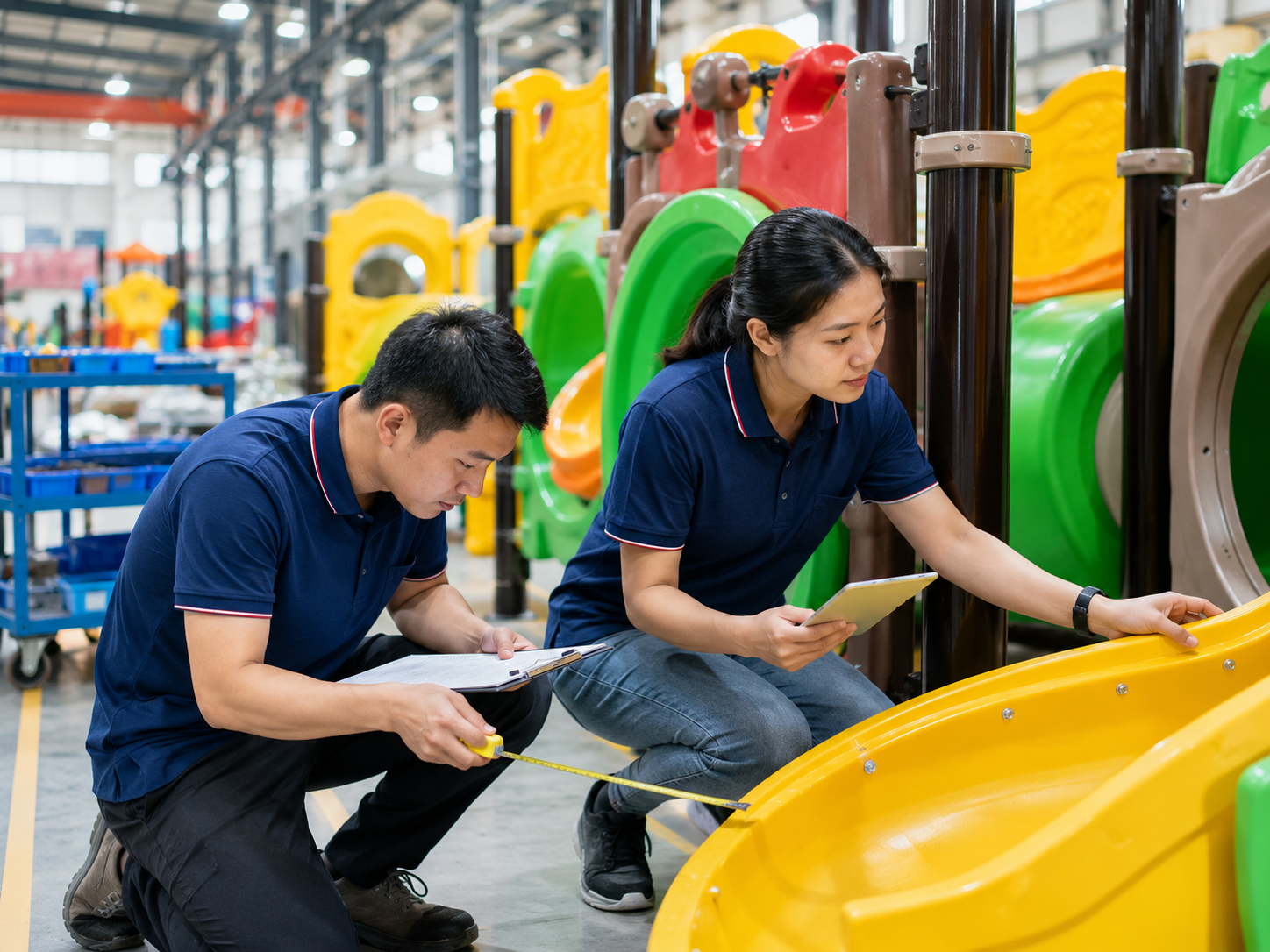 Indoor playground equipment quality inspection