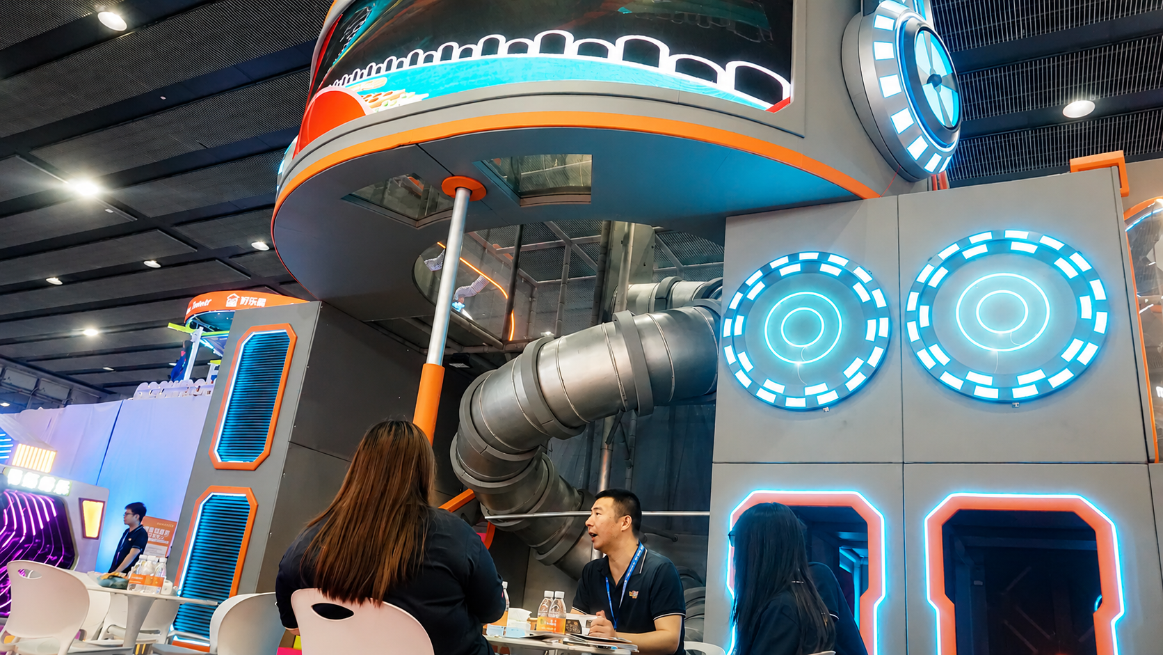 Indoor playground solution display